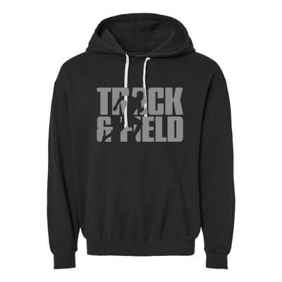 Track & Field Themed Garment-Dyed Fleece Hoodie