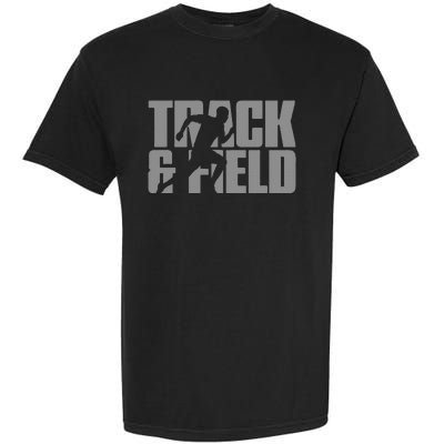 Track & Field Themed Garment-Dyed Heavyweight T-Shirt