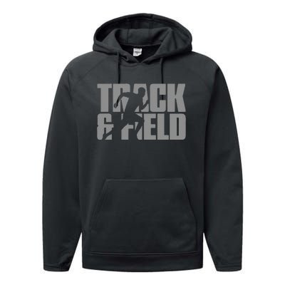 Track & Field Themed Performance Fleece Hoodie