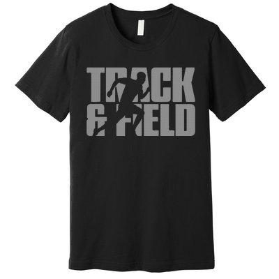 Track & Field Themed Premium T-Shirt