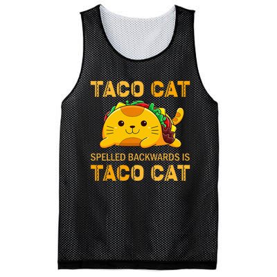 Tacocat For Taco Cat Cinco De Mayo Tacocat Tacos Mesh Reversible Basketball Jersey Tank