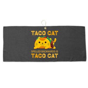 Tacocat For Taco Cat Cinco De Mayo Tacocat Tacos Large Microfiber Waffle Golf Towel