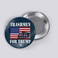 Trashmen For Trump 2024 Funny Election Garbageman Supporters Button