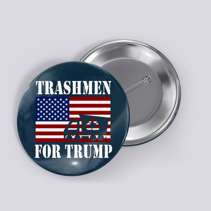 Trashmen For Trump 2024 Funny Election Garbageman Supporters Button