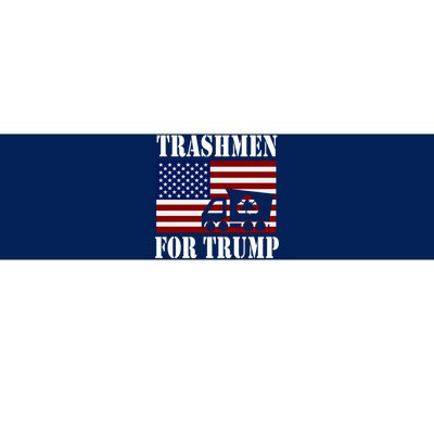 Trashmen For Trump 2024 Funny Election Garbageman Supporters Bumper Sticker