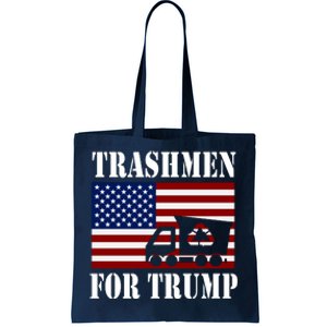 Trashmen For Trump 2024 Funny Election Garbageman Supporters Tote Bag