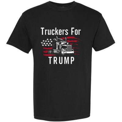 Truckers for Trump 2024 Long Sleeve Garment-Dyed Heavyweight T-Shirt