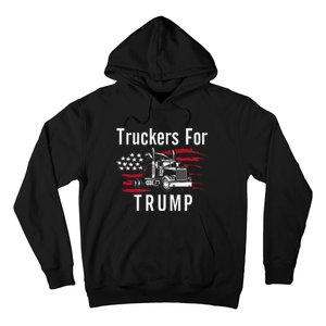 Truckers for Trump 2024 Long Sleeve Hoodie