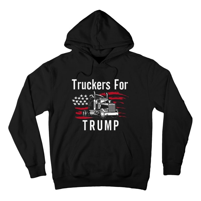 Truckers for Trump 2024 Long Sleeve Hoodie