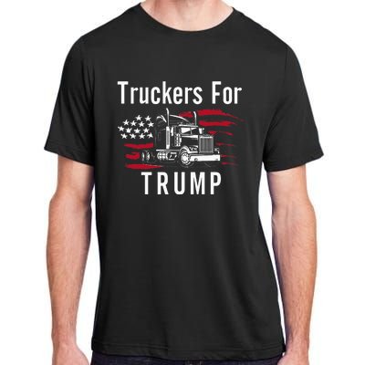 Truckers for Trump 2024 Long Sleeve Adult ChromaSoft Performance T-Shirt