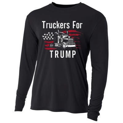 Truckers for Trump 2024 Long Sleeve Cooling Performance Long Sleeve Crew