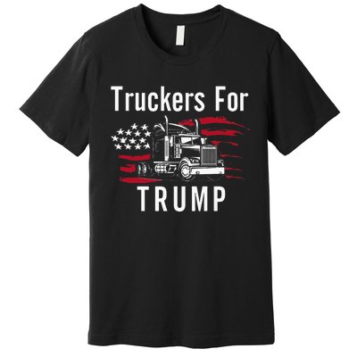 Truckers for Trump 2024 Long Sleeve Premium T-Shirt