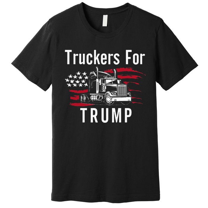 Truckers for Trump 2024 Long Sleeve Premium T-Shirt