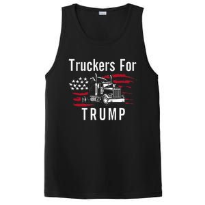 Truckers for Trump 2024 Long Sleeve PosiCharge Competitor Tank