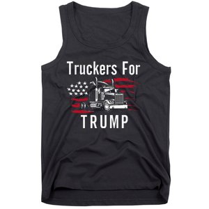 Truckers for Trump 2024 Long Sleeve Tank Top