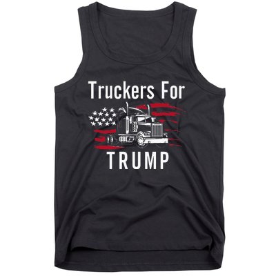 Truckers for Trump 2024 Long Sleeve Tank Top