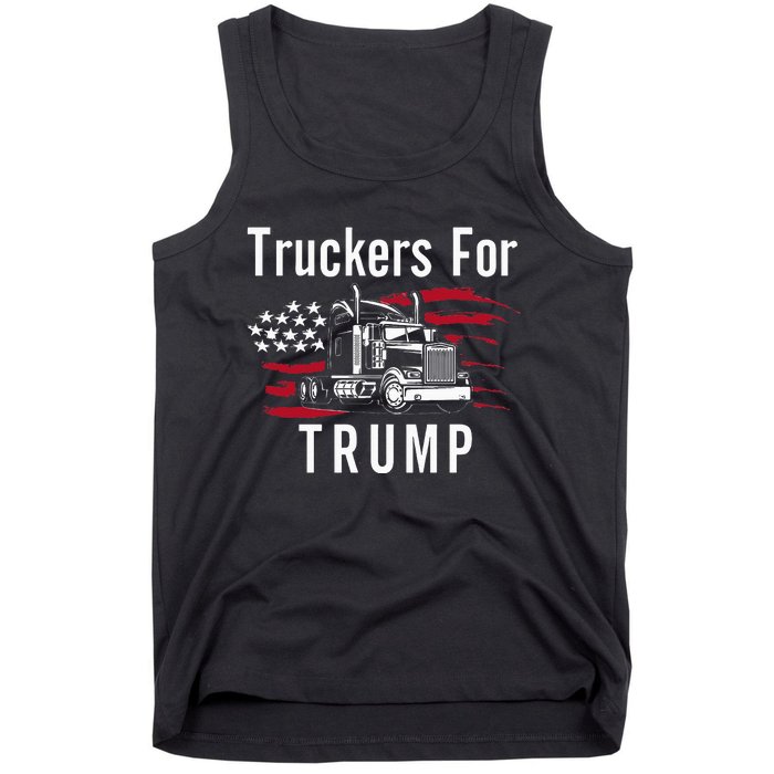 Truckers for Trump 2024 Long Sleeve Tank Top