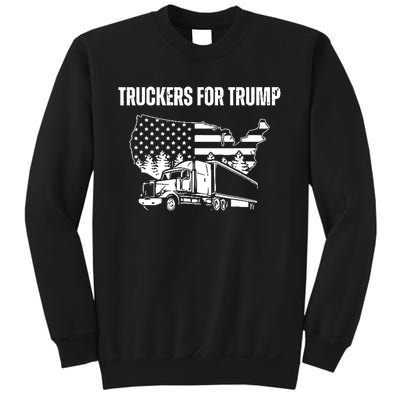 Truckers For Trump 2024 Vote Funny Trump 2024 Gift Sweatshirt