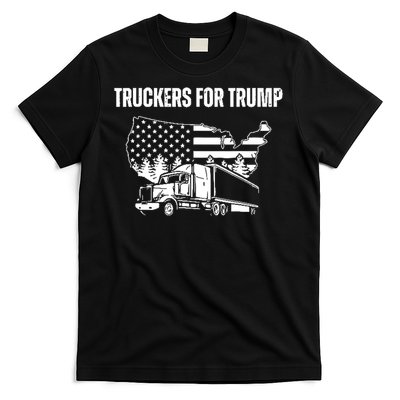 Truckers For Trump 2024 Vote Funny Trump 2024 Gift T-Shirt