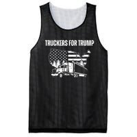 Truckers For Trump 2024 Vote Funny Trump 2024 Gift Mesh Reversible Basketball Jersey Tank