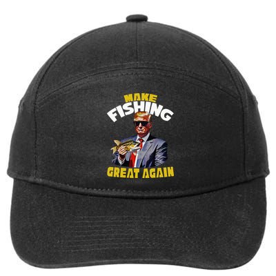 Trout Fishing Trump Fishing Fishermen For Trump 7-Panel Snapback Hat