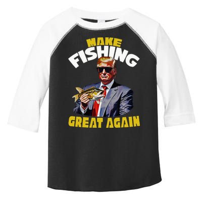 Trout Fishing Trump Fishing Fishermen For Trump Toddler Fine Jersey T-Shirt
