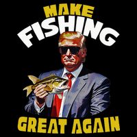 Trout Fishing Trump Fishing Fishermen For Trump Women's Crop Top Tee