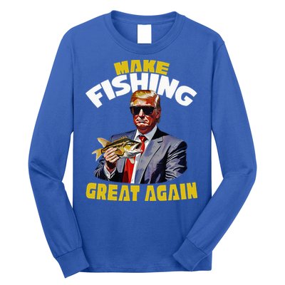Trout Fishing Trump Fishing Fishermen For Trump Long Sleeve Shirt