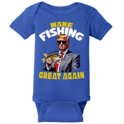 Trout Fishing Trump Fishing Fishermen For Trump Baby Bodysuit