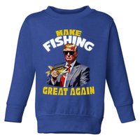 Trout Fishing Trump Fishing Fishermen For Trump Toddler Sweatshirt