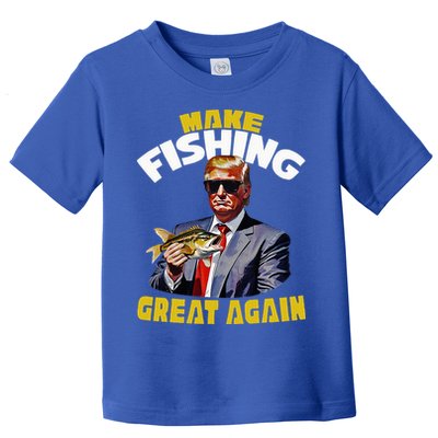 Trout Fishing Trump Fishing Fishermen For Trump Toddler T-Shirt
