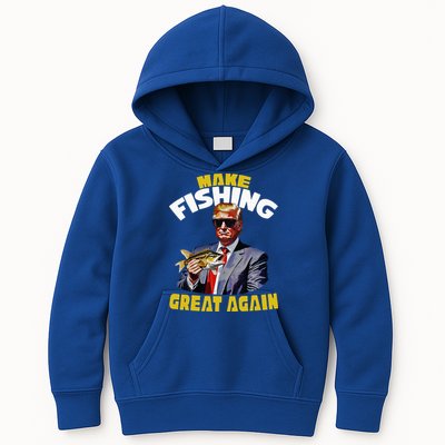 Trout Fishing Trump Fishing Fishermen For Trump Kids Hoodie