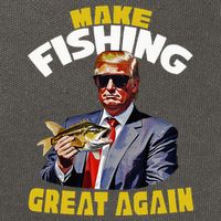 Trout Fishing Trump Fishing Fishermen For Trump Cotton Canvas Backpack