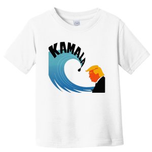 Trump Faces The Unstoppable Kamala Tsunami Toddler T-Shirt