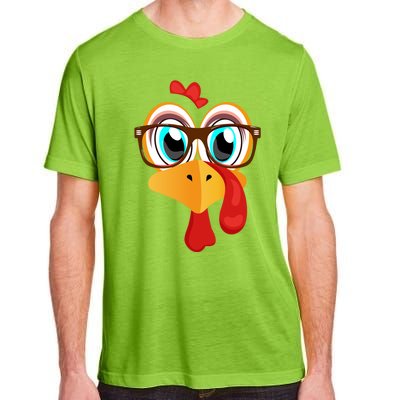 Turkey Face Thanksgiving Family Matching Costume Meaningful Gift Adult ChromaSoft Performance T-Shirt