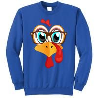 Turkey Face Thanksgiving Family Matching Costume Meaningful Gift Sweatshirt