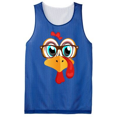 Turkey Face Thanksgiving Family Matching Costume Meaningful Gift Mesh Reversible Basketball Jersey Tank