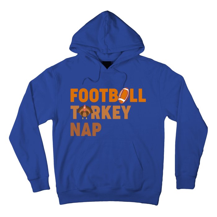 Thanksgiving Football Turkey Nap Gift Hoodie