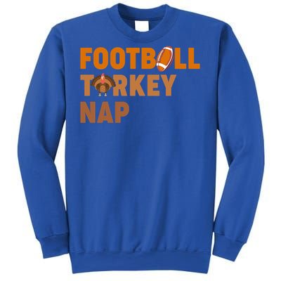 Thanksgiving Football Turkey Nap Gift Sweatshirt