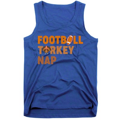 Thanksgiving Football Turkey Nap Gift Tank Top