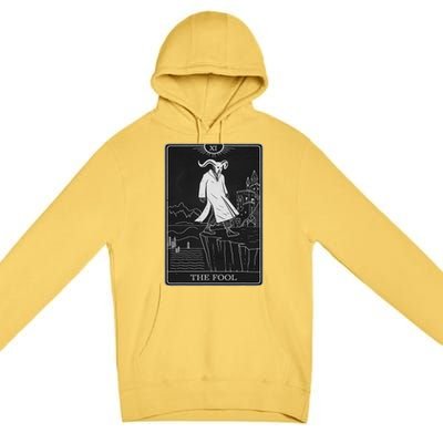 The Fool Tarot Card Devil Premium Pullover Hoodie