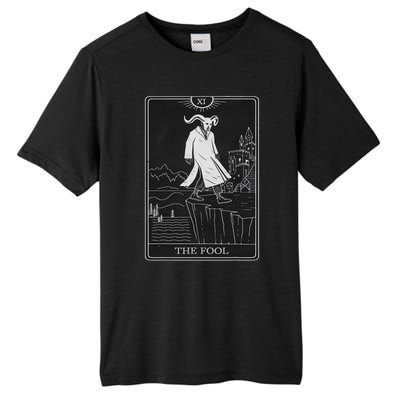 The Fool Tarot Card Devil Tall Fusion ChromaSoft Performance T-Shirt