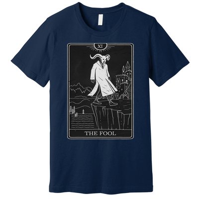 The Fool Tarot Card Devil Premium T-Shirt