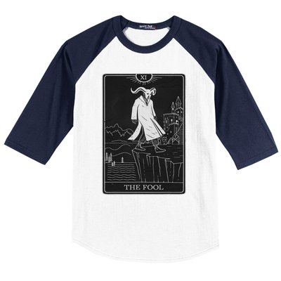 The Fool Tarot Card Devil Baseball Sleeve Shirt