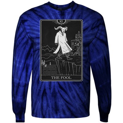 The Fool Tarot Card Devil Tie-Dye Long Sleeve Shirt