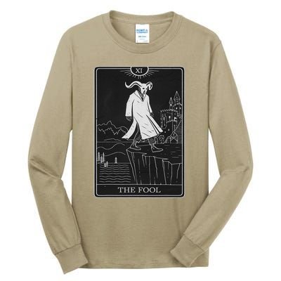 The Fool Tarot Card Devil Tall Long Sleeve T-Shirt