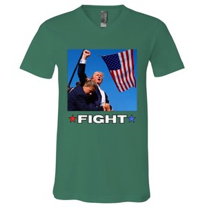 Trump Fight Trump Fighting V-Neck T-Shirt