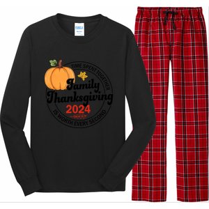 Turkey Family Thanksgiving 2024 Team Squad Matching Great Gift Long Sleeve Pajama Set