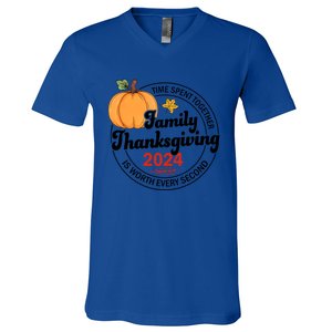 Turkey Family Thanksgiving 2024 Team Squad Matching Great Gift V-Neck T-Shirt