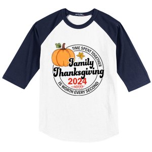 Turkey Family Thanksgiving 2024 Team Squad Matching Great Gift Baseball Sleeve Shirt